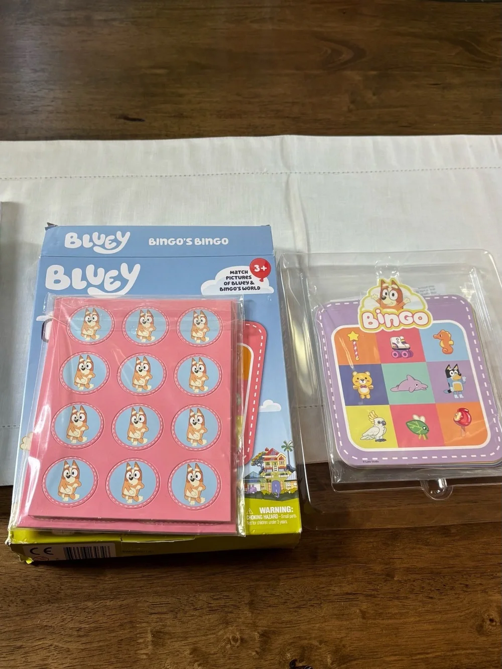 Bluey’s Bingo Kids Game & Hook and Ring Toss Game